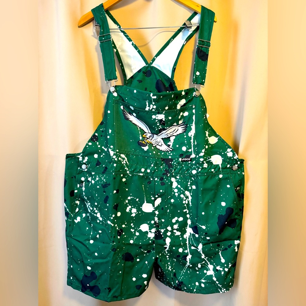 UNISEX NFL Official Philadelphia *EAGLES* Bib Shorteralls